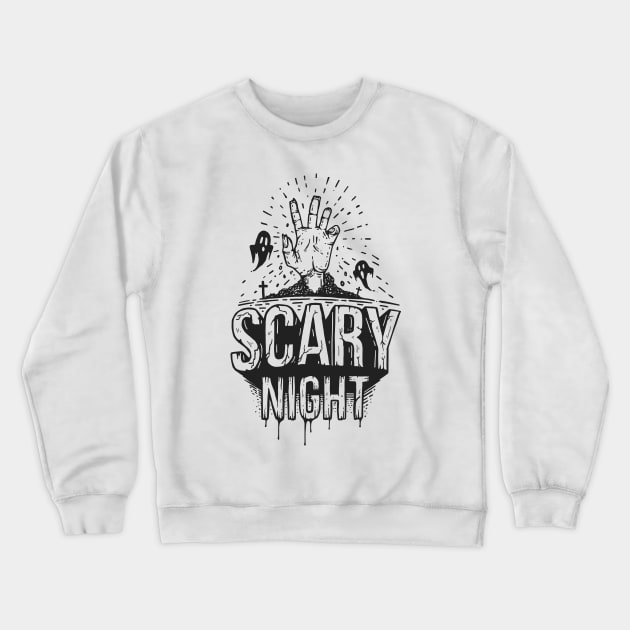 scary night Crewneck Sweatshirt by mkstore2020